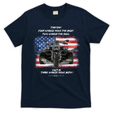 Three Wheels Do Both! USA Flags Trike Gift T-Shirt