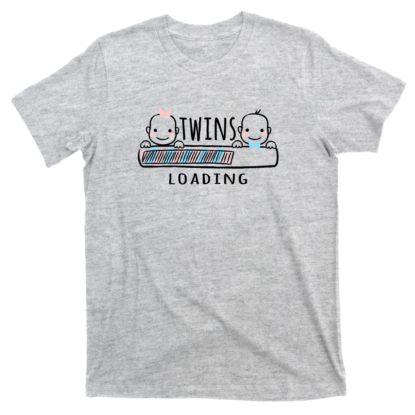 Twins loading cute twin mother  T-Shirt