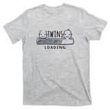 Twins loading cute twin mother  T-Shirt