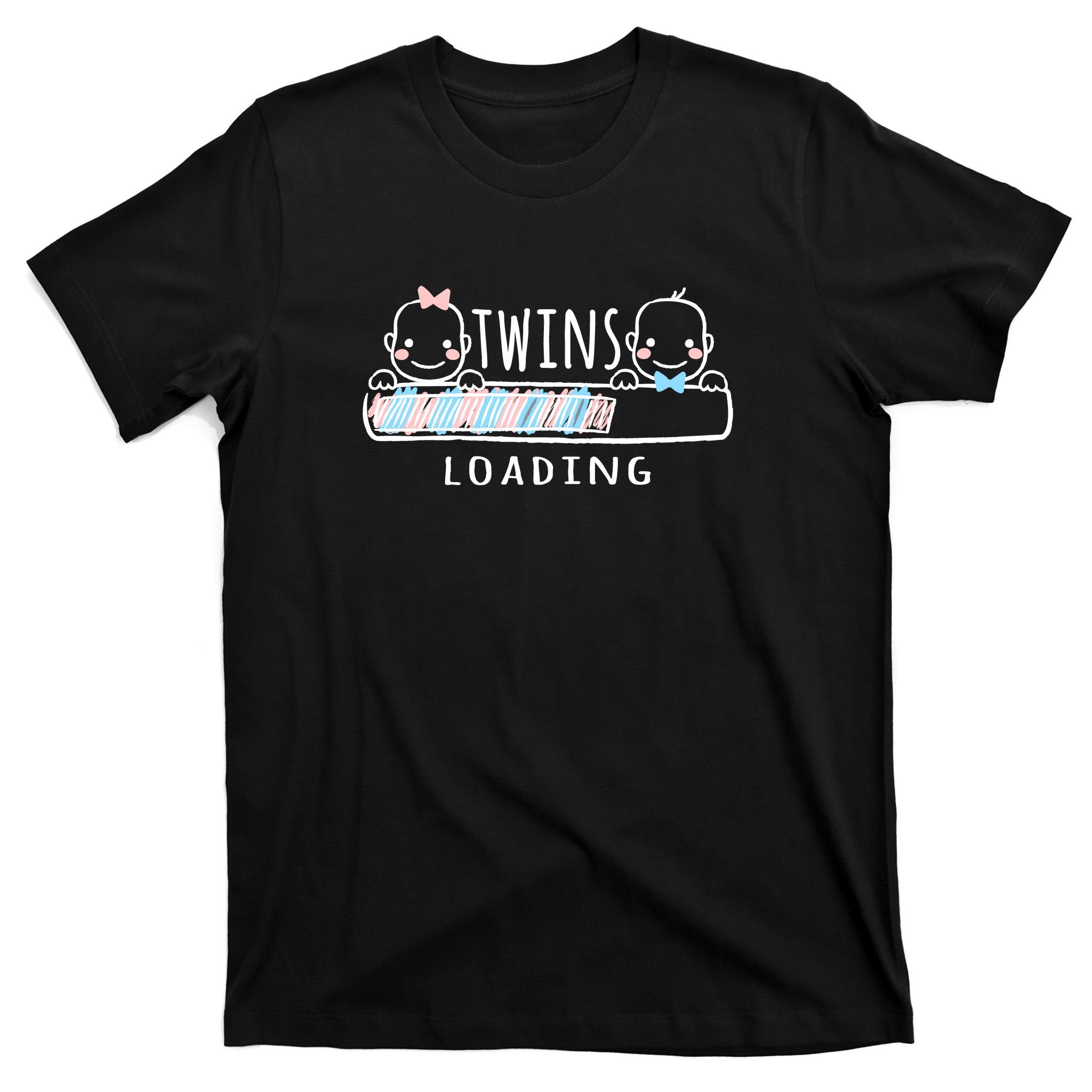 Twins loading cute twin mother  T-Shirt