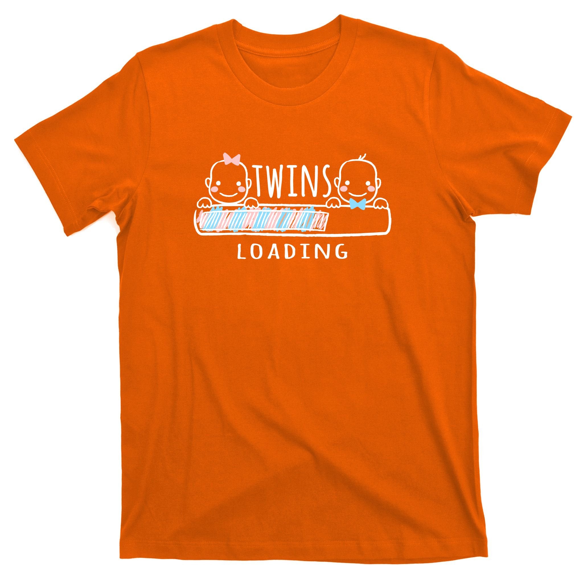 Twins loading cute twin mother  T-Shirt