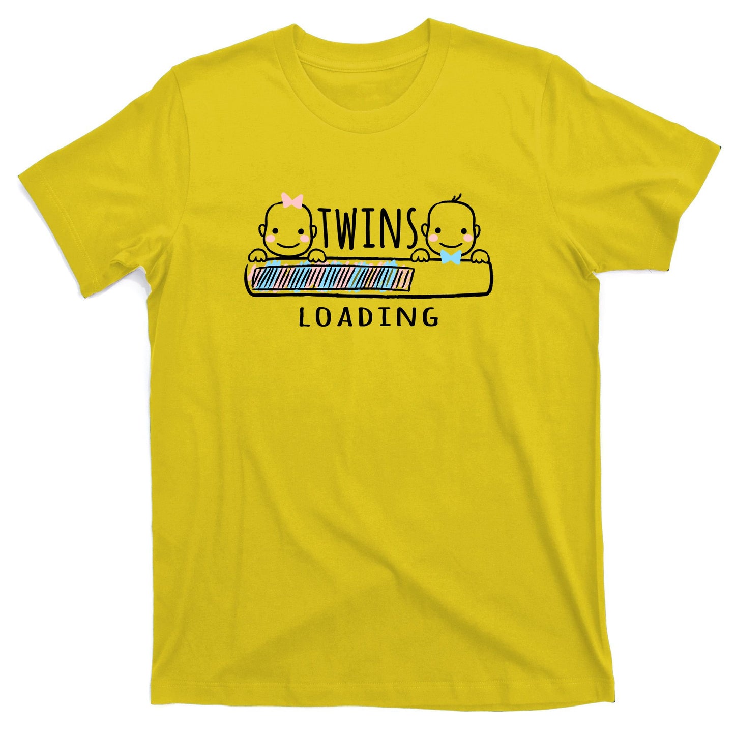 Twins loading cute twin mother  T-Shirt