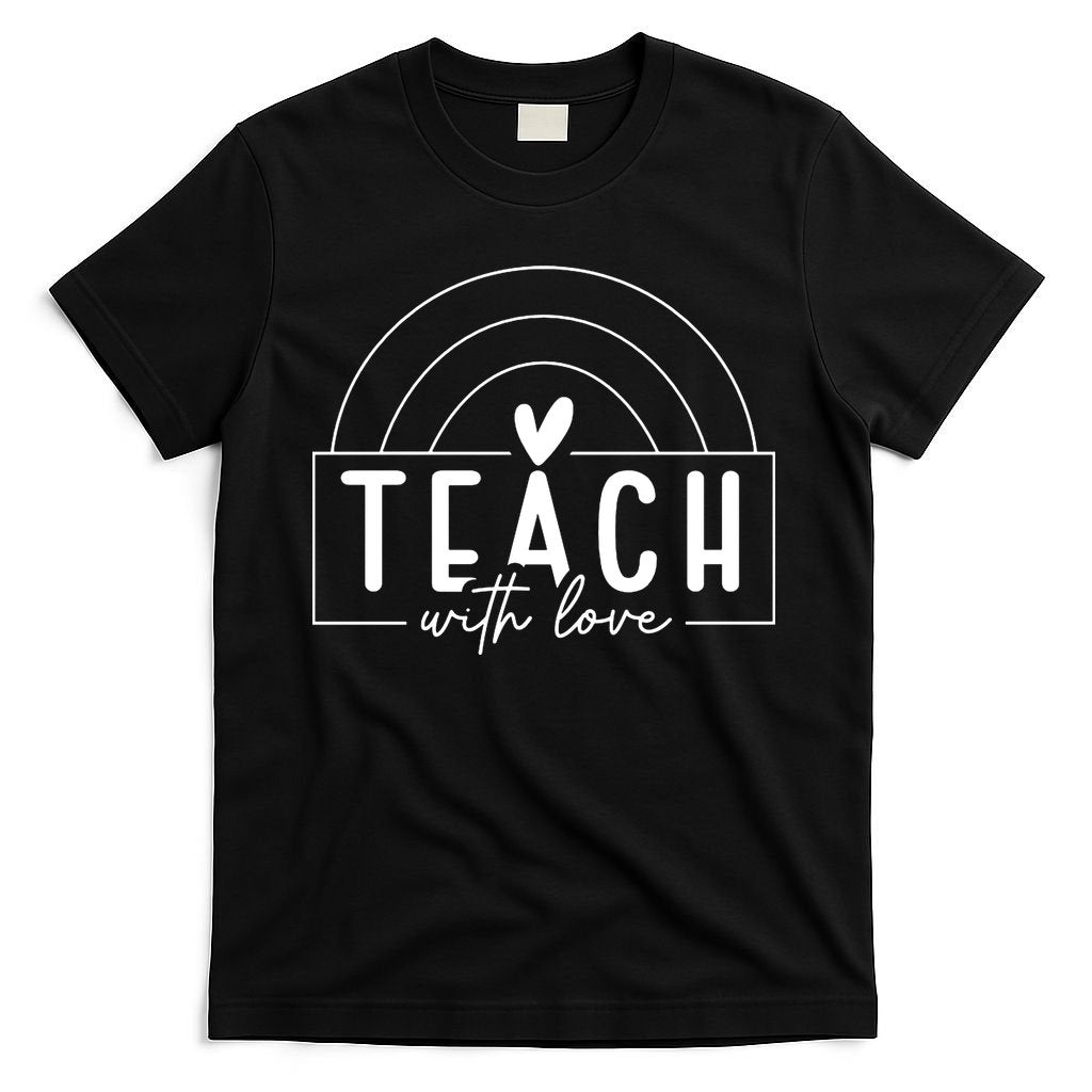 Teach With Love Heart T-Shirt