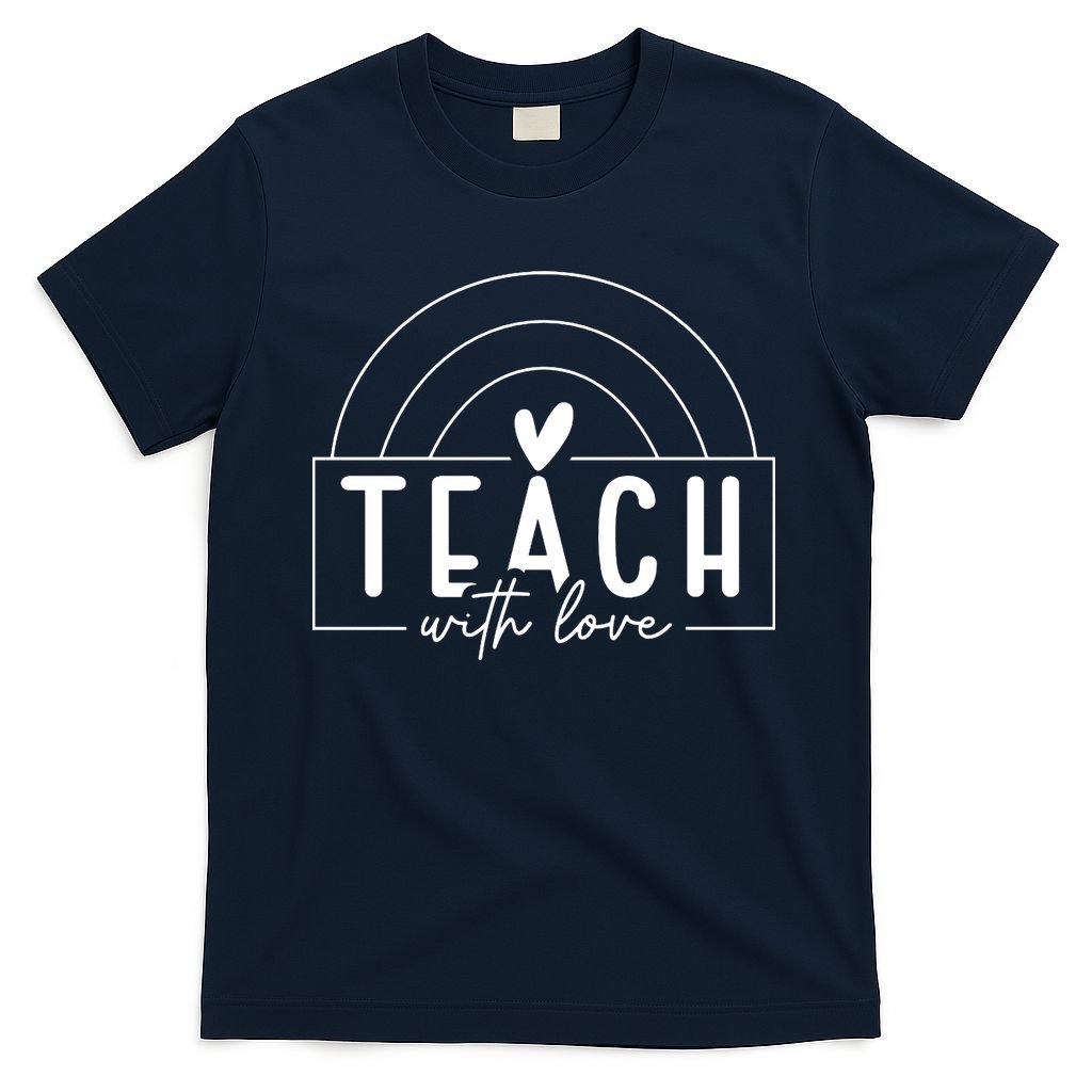 Teach With Love Heart T-Shirt