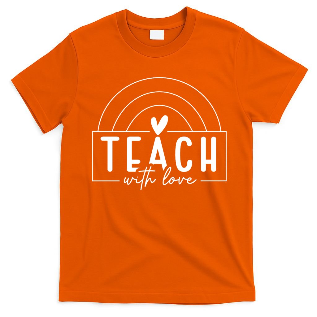 Teach With Love Heart T-Shirt