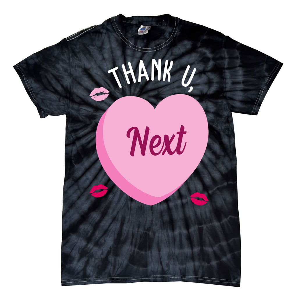 Thank You Next Anti Valentine Cute Candy Heart Tie-Dye T-Shirt