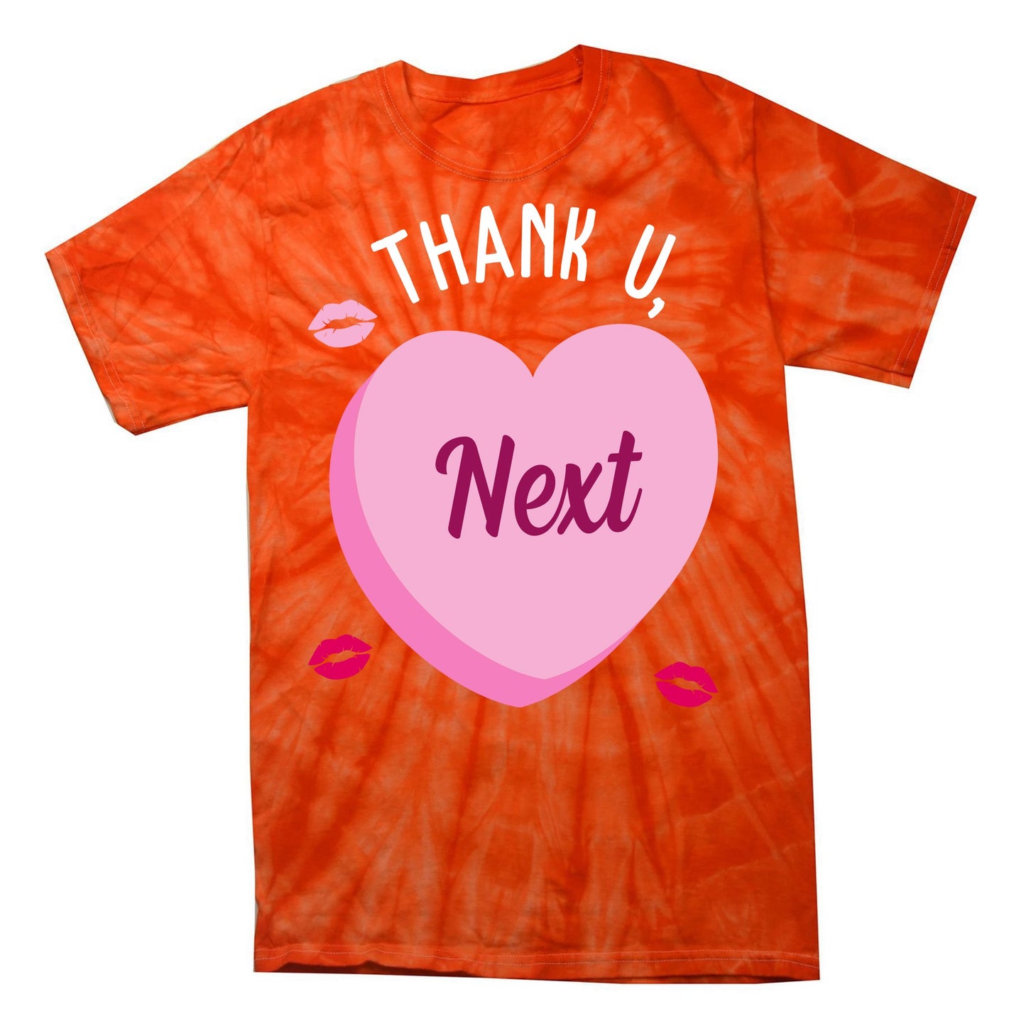 Thank You Next Anti Valentine Cute Candy Heart Tie-Dye T-Shirt