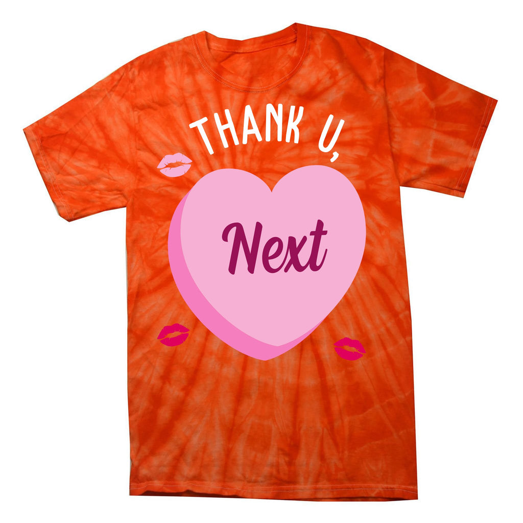 Thank You Next Anti Valentine Cute Candy Heart Tie-Dye T-Shirt