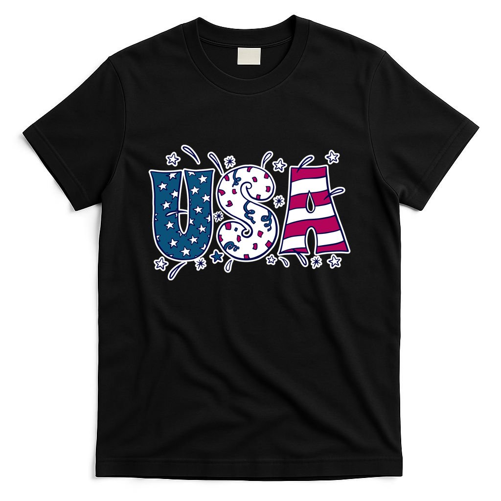 USA American Flag Celebration T-Shirt