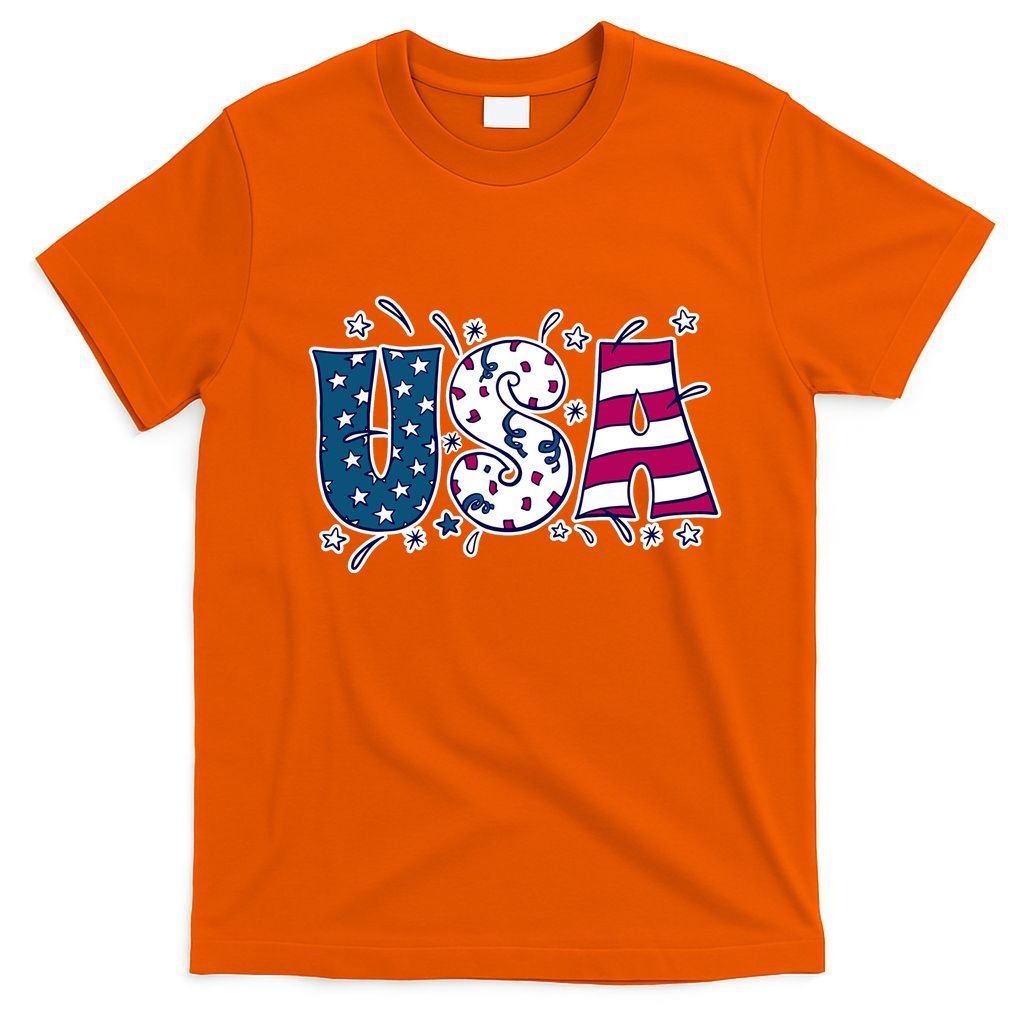 USA American Flag Celebration T-Shirt