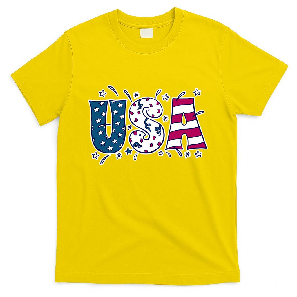 USA American Flag Celebration T-Shirt