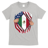 USA And Mexico Flag T-Shirt
