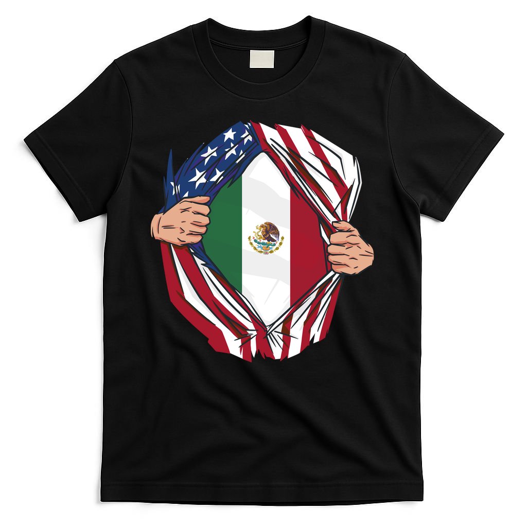 USA And Mexico Flag T-Shirt