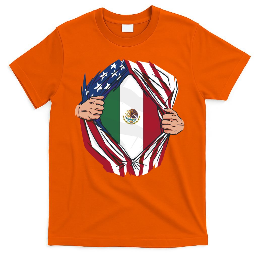USA And Mexico Flag T-Shirt