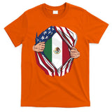 USA And Mexico Flag T-Shirt