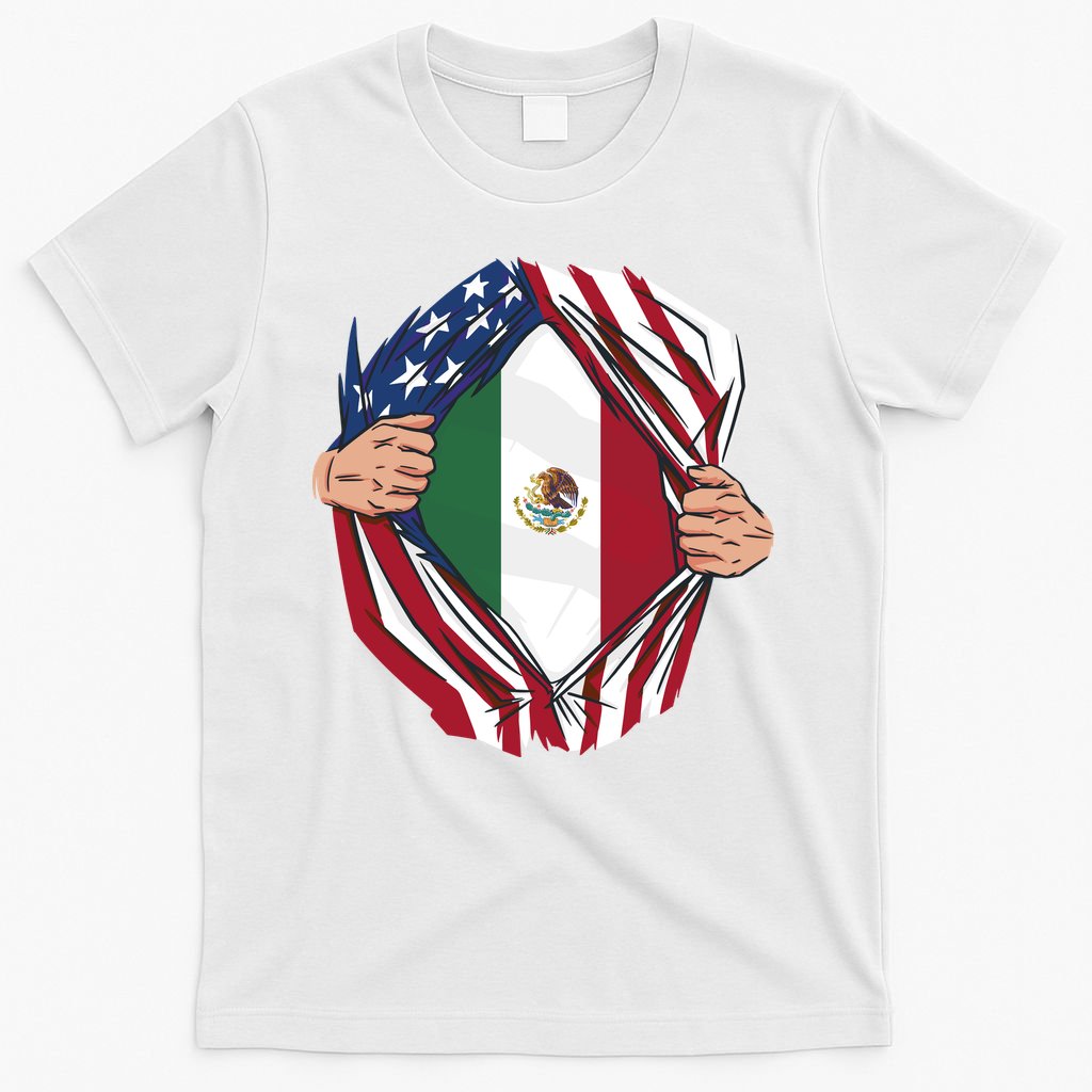 USA And Mexico Flag T-Shirt