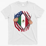 USA And Mexico Flag T-Shirt