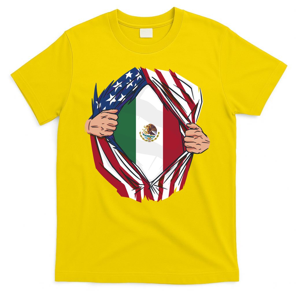 USA And Mexico Flag T-Shirt