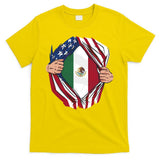 USA And Mexico Flag T-Shirt
