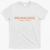 USA City Coordinates US Milwaukee T-Shirt