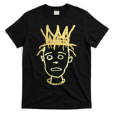 Urban Crown Graffiti Art Streetwear Expressive Drip Ink T-Shirt
