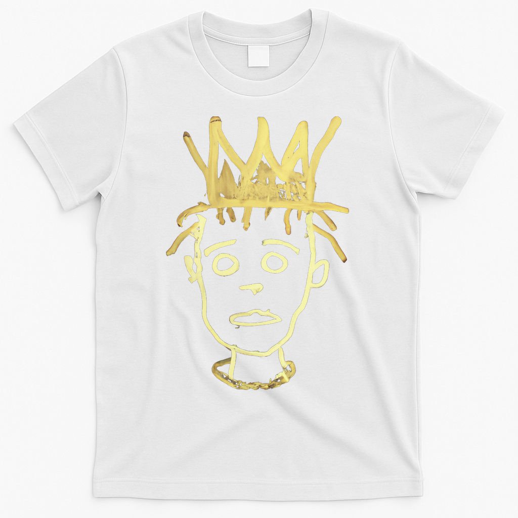 Urban Crown Graffiti Art Streetwear Expressive Drip Ink T-Shirt