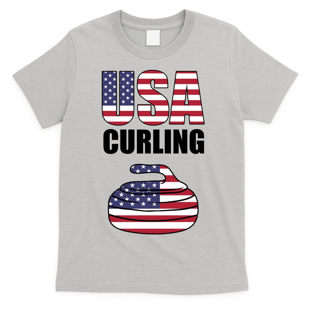 USA Curling Team Flag Sport T-Shirt
