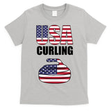 USA Curling Team Flag Sport T-Shirt