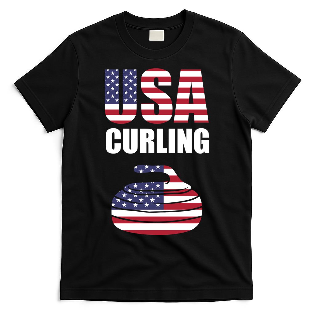 USA Curling Team Flag Sport T-Shirt