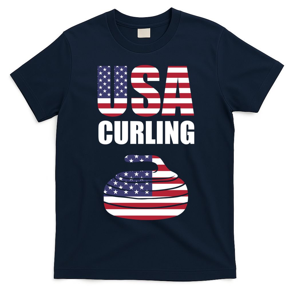 USA Curling Team Flag Sport T-Shirt