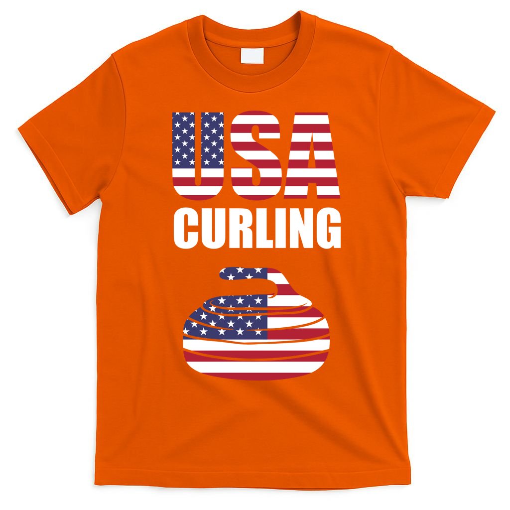 USA Curling Team Flag Sport T-Shirt