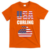 USA Curling Team Flag Sport T-Shirt