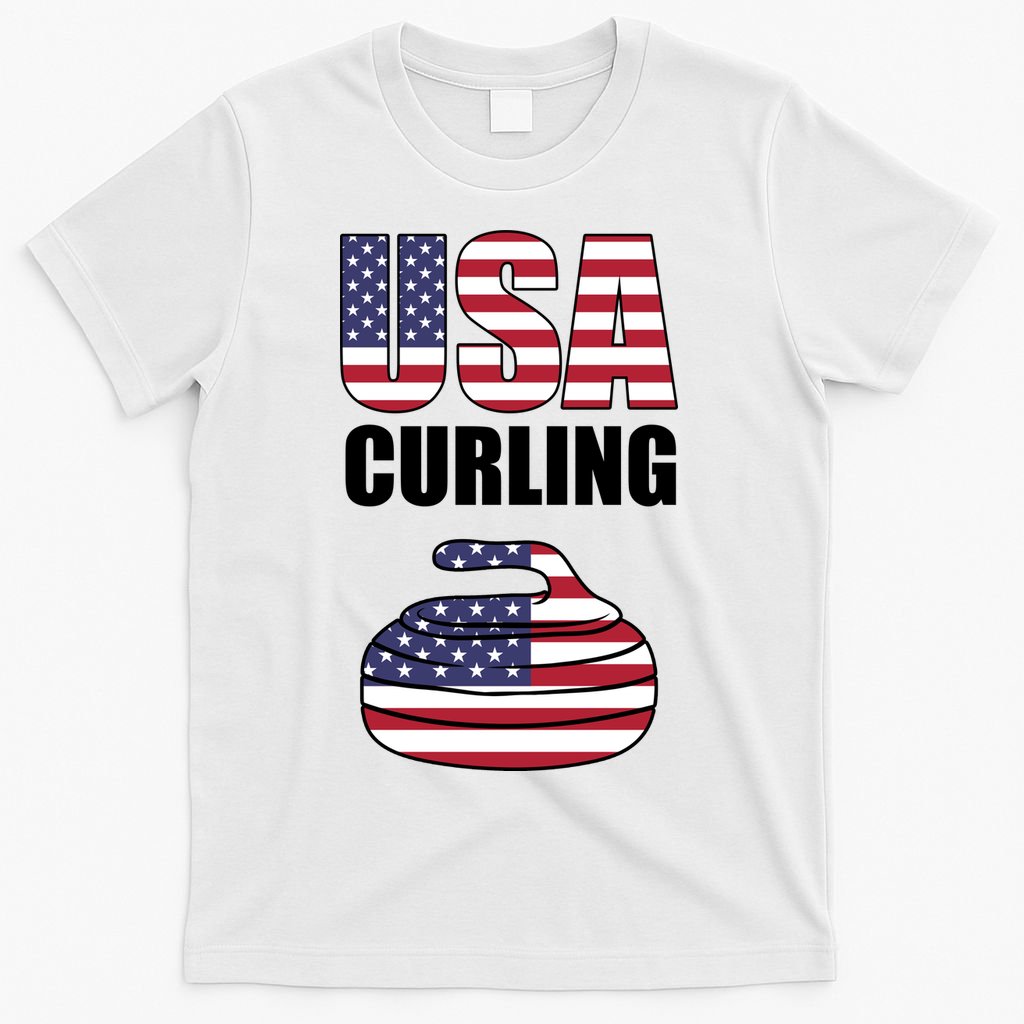 USA Curling Team Flag Sport T-Shirt