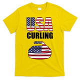 USA Curling Team Flag Sport T-Shirt