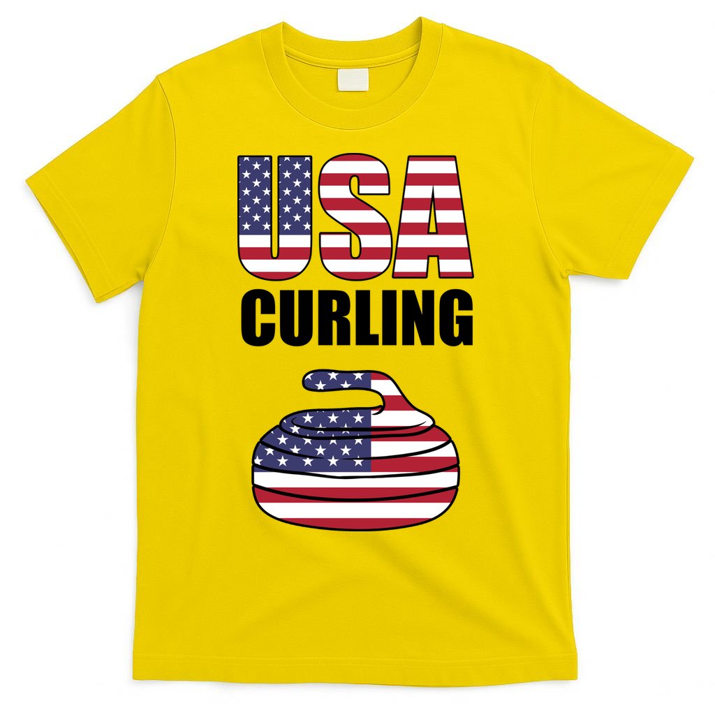 USA Curling Team Flag Sport T-Shirt