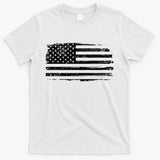 USA Distressed Flag Grunge Patriotic American Merica Pride T-Shirt