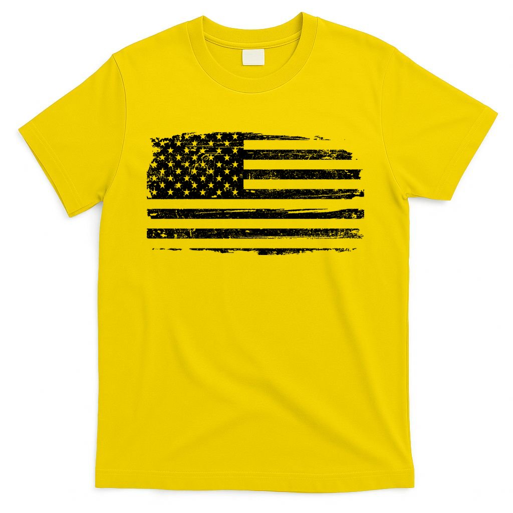 USA Distressed Flag Grunge Patriotic American Merica Pride T-Shirt