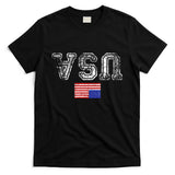 Upside Down Usa Flag In Distress Us Constitution Usa Pride T-Shirt
