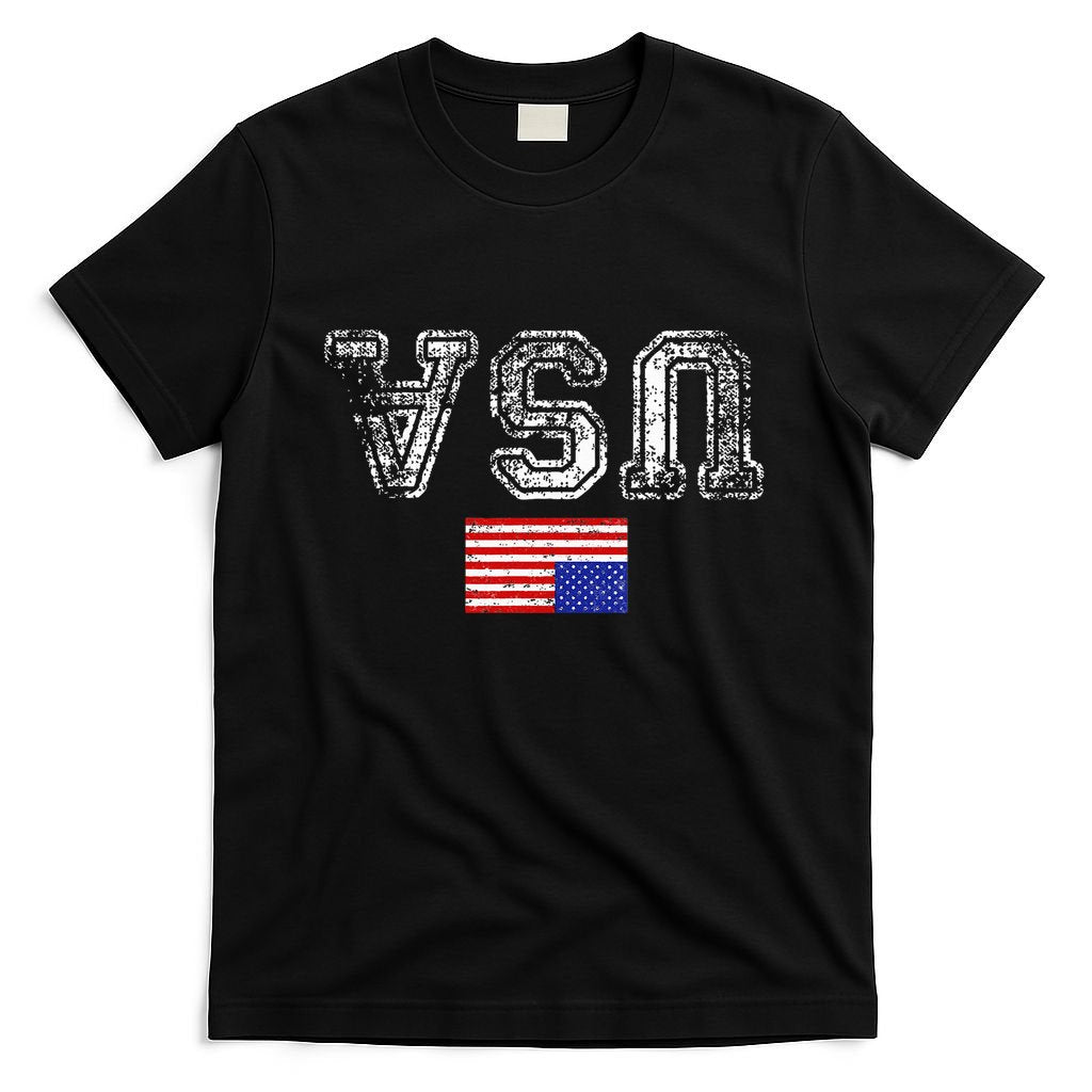Upside Down Usa Flag In Distress Us Constitution Usa Pride T-Shirt