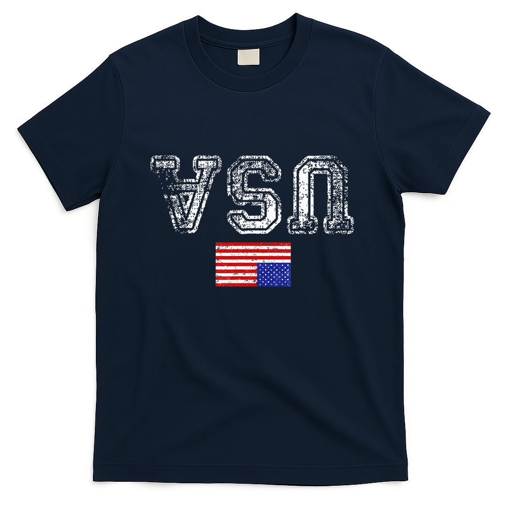 Upside Down Usa Flag In Distress Us Constitution Usa Pride T-Shirt