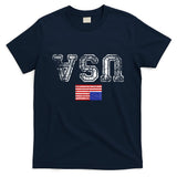 Upside Down Usa Flag In Distress Us Constitution Usa Pride T-Shirt