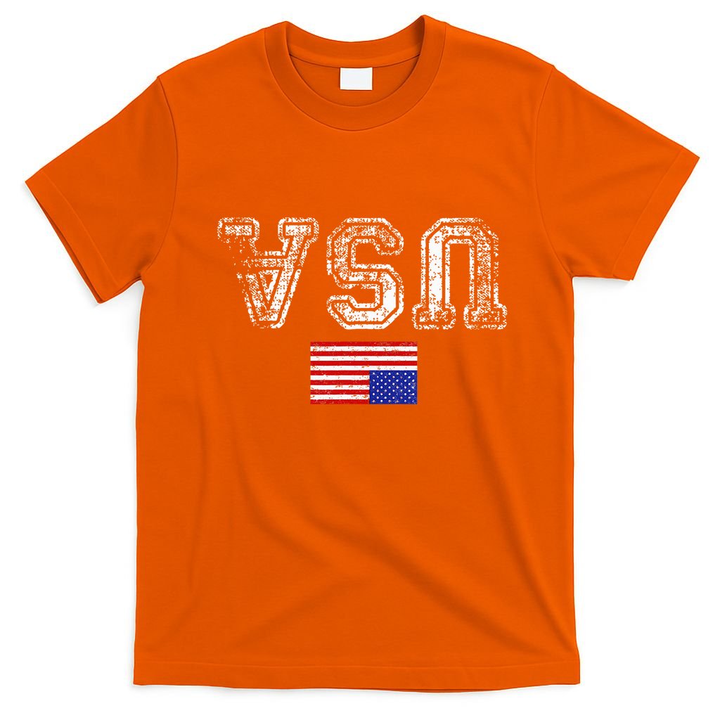 Upside Down Usa Flag In Distress Us Constitution Usa Pride T-Shirt