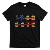 USA Flag 18436572 Firing Order Small Block T-Shirt