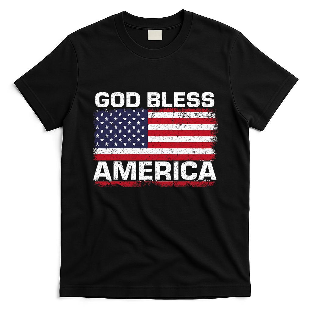 Usa Flag 4th Of July Patriotic God Bless America T-Shirt