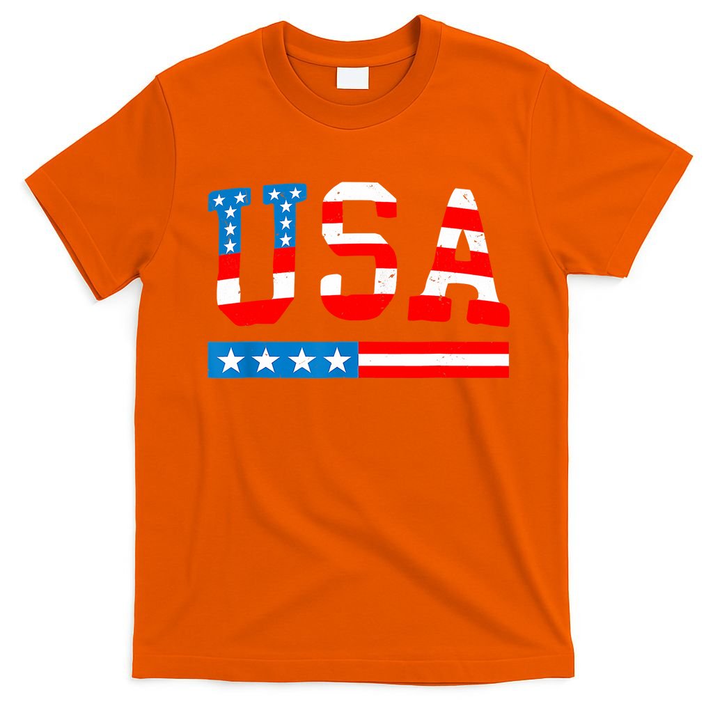 USA Flag American Funny 4th Of July Merica T-Shirt