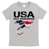 USA Fly Fishing Sport Fishing Fan T-Shirt
