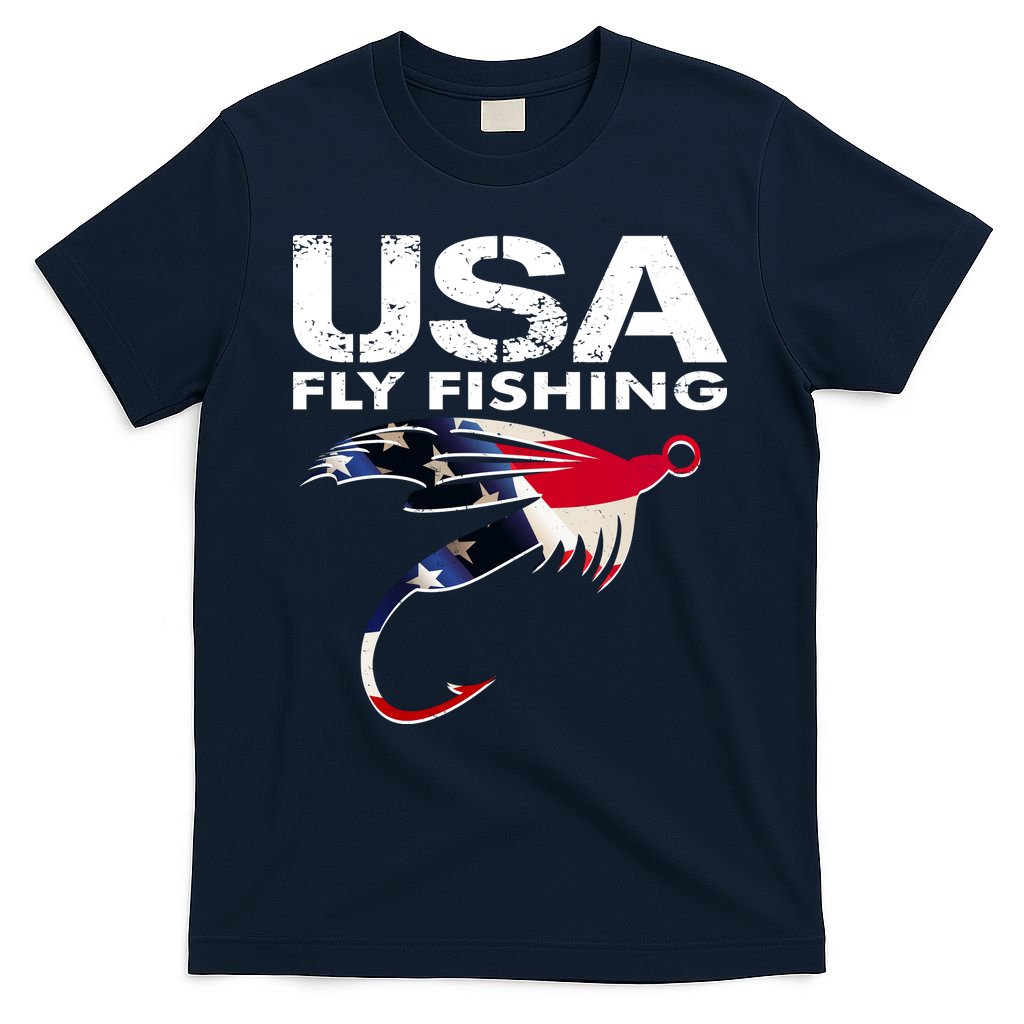 USA Fly Fishing Sport Fishing Fan T-Shirt