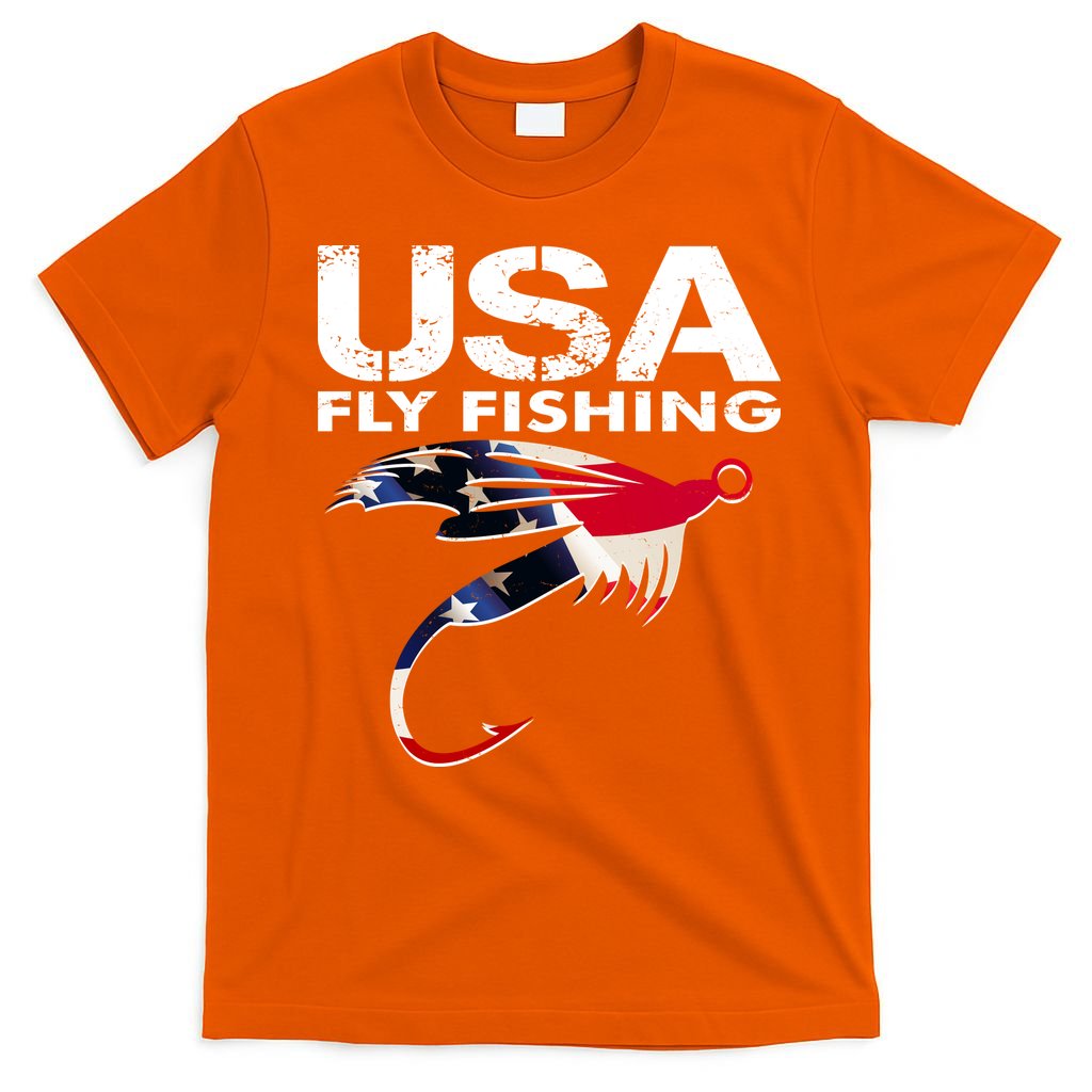 USA Fly Fishing Sport Fishing Fan T-Shirt