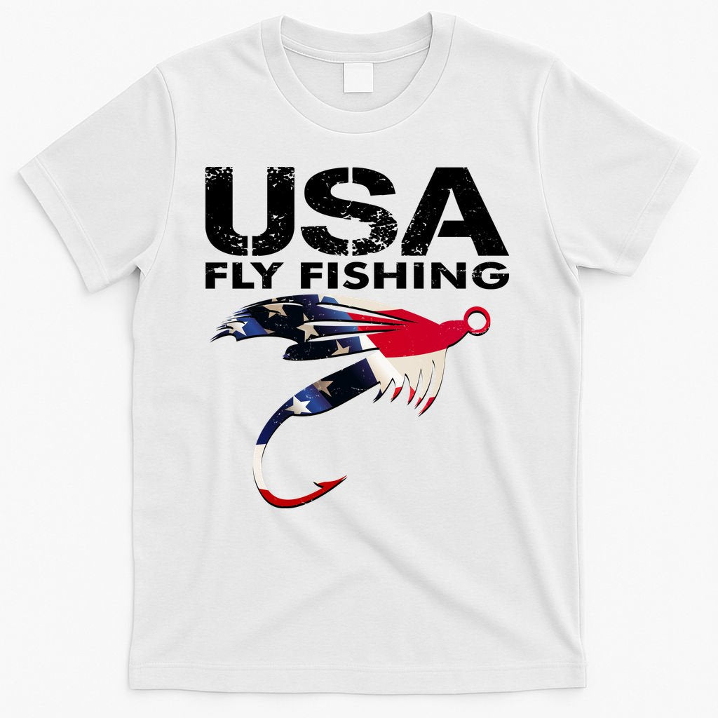 USA Fly Fishing Sport Fishing Fan T-Shirt