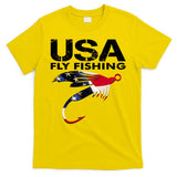 USA Fly Fishing Sport Fishing Fan T-Shirt